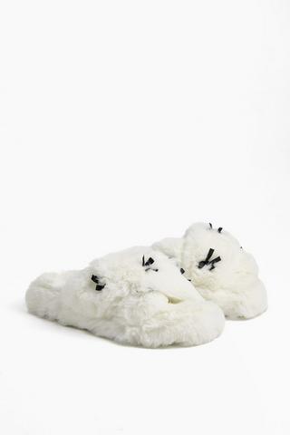 Crossover Fluffy Slipper