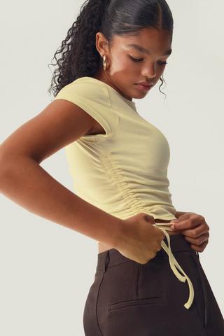 Ribbed Fitted Top