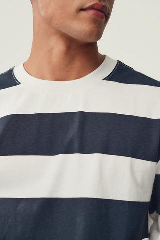 Heavy Weight Relaxed Stripe T-shirt