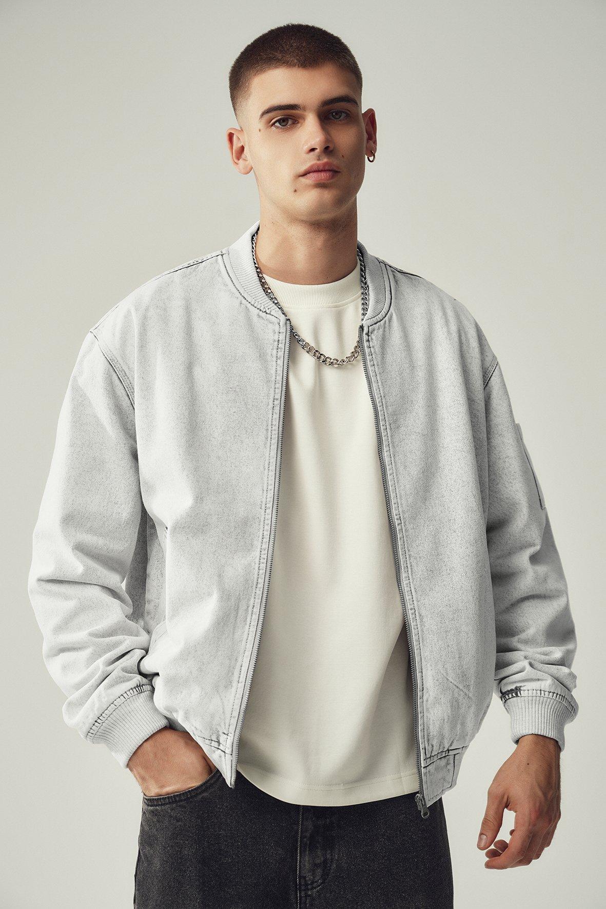 Denim Bomber Jacket