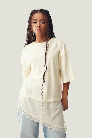 Asymmetrical Lace Top