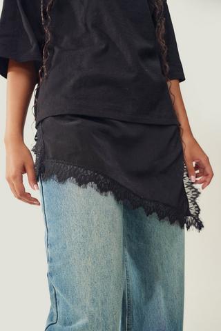 Asymmetrical Lace Top