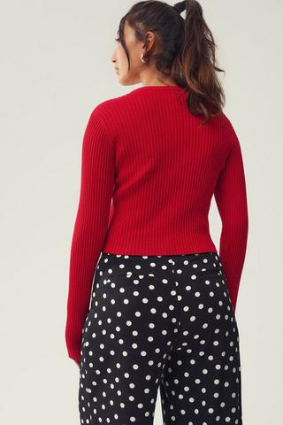 Ribbed Cardigan