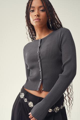 Ribbed Cardigan