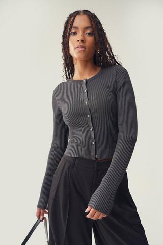 Ribbed Cardigan