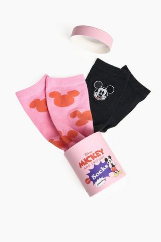 Mickey Mouse 2 Pack Socks
