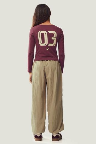 Wide Leg Parachute Pants