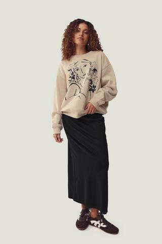 Knit Column Skirt