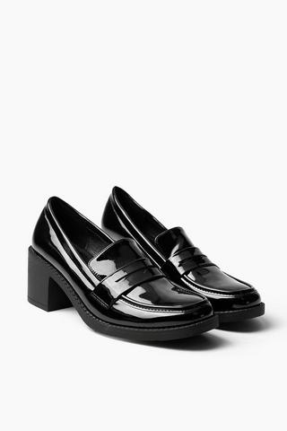 Block Heel Loafer