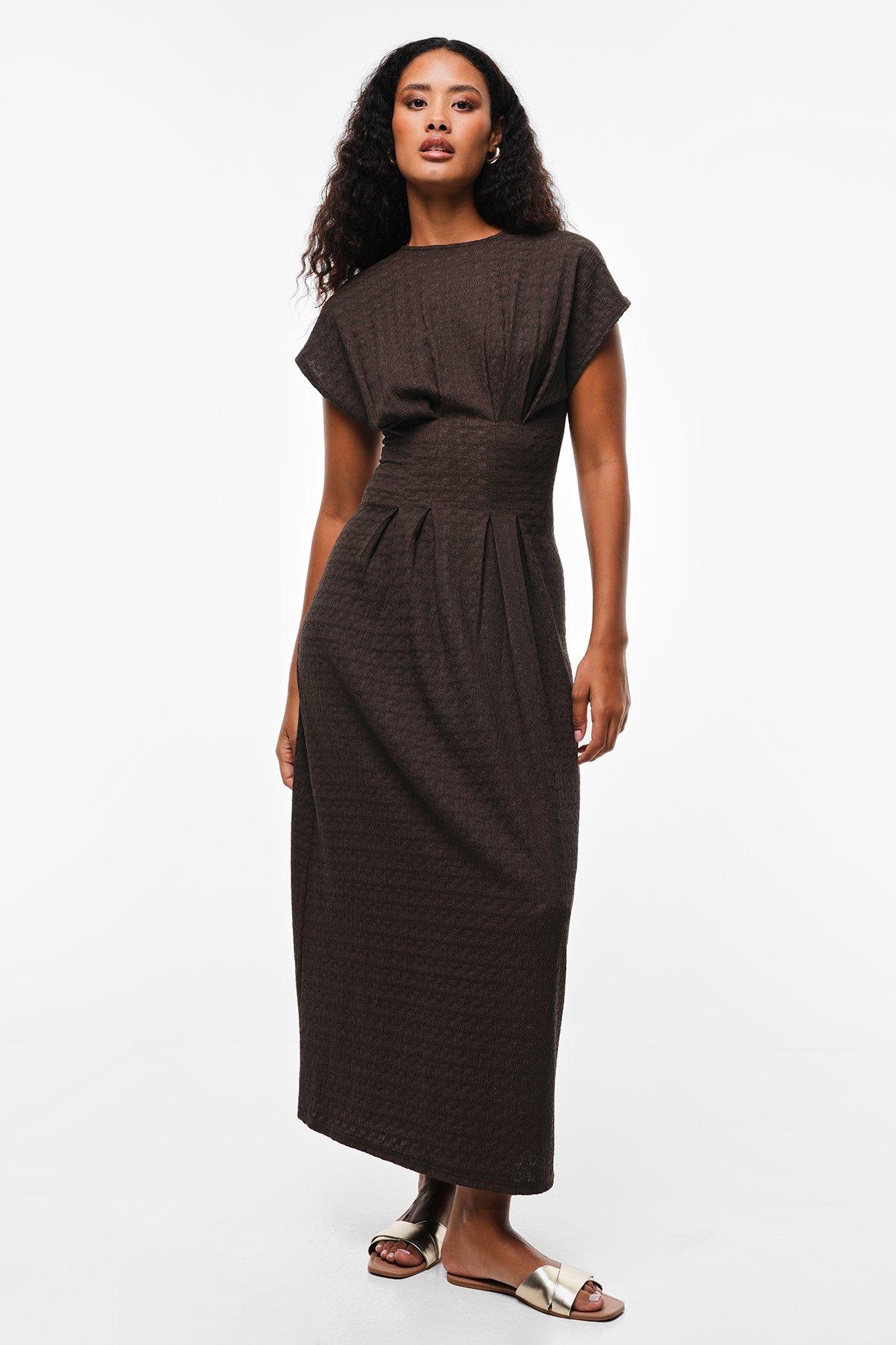 different textured bridesmaid dresses Square Neck Chiffon Burnout Wedding Guest Dress Short Sleeve A-Line Maxi Gown COCOMELODY CG0342, Wine Size:13-14 Years material:Cotton Womens Lipsy Black Petite Perfect for bridesmaids
