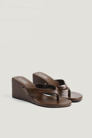 Thong Wedge Heel