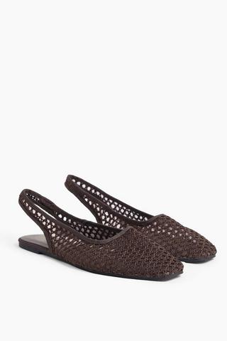 Slingback Crochet Pump