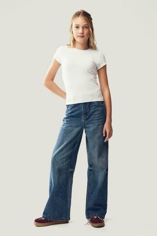 Rigid Wide Leg Denim
