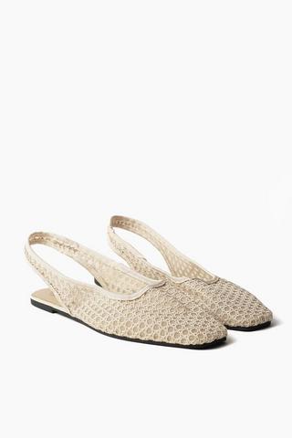 Slingback Crochet Pump