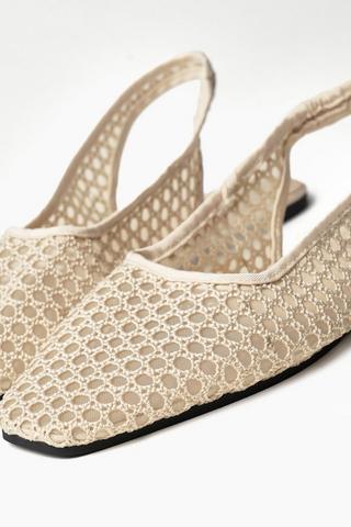 Slingback Crochet Pump