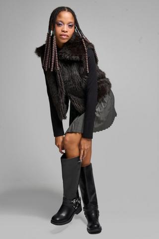 High Leg Buckle Boot