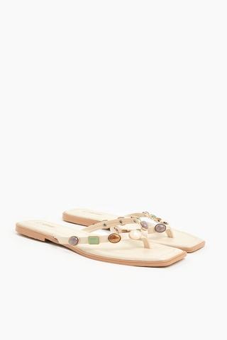 Stone Thong Sandals