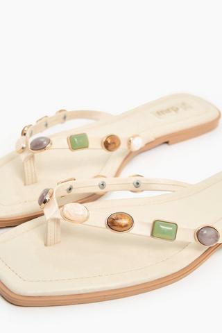Stone Thong Sandals