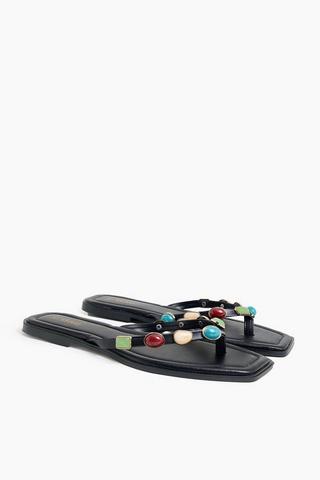 Stone Thong Sandals