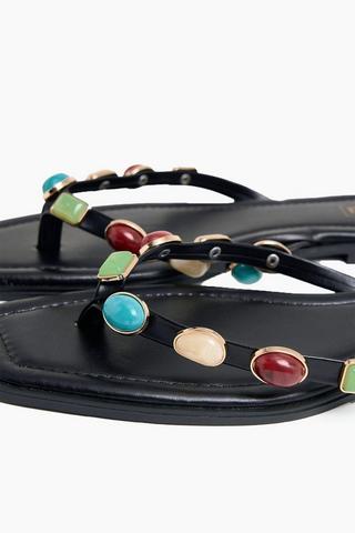 Stone Thong Sandals
