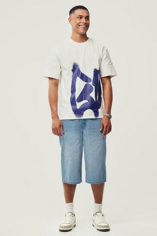 Baggy Denim Bermuda Shorts