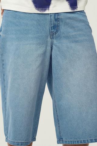 Baggy Denim Bermuda Shorts