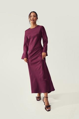 Satin Column Dress