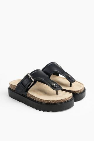Platform Thong Slides
