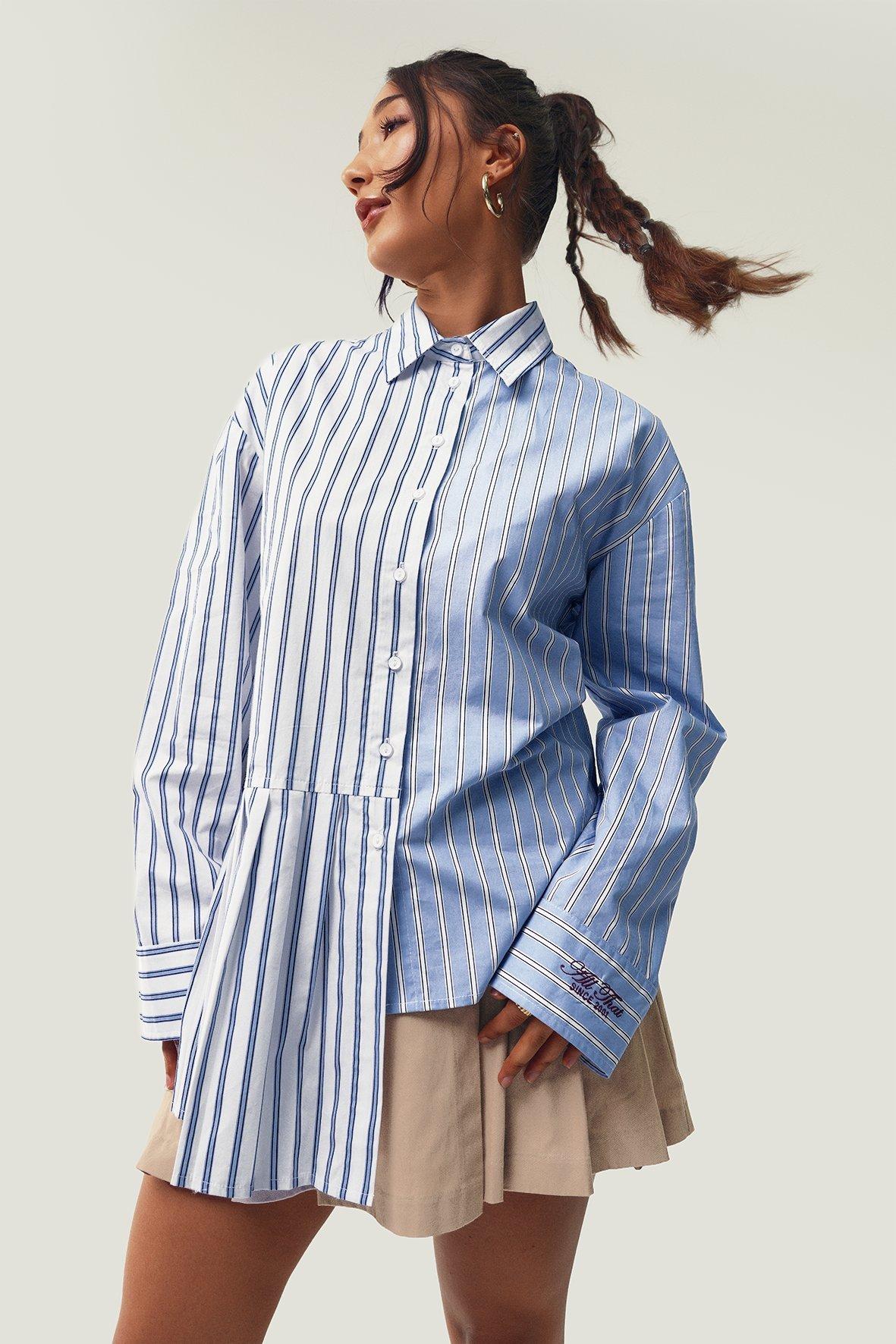 Mr Price x Sphokuhle Asymmetrical Pleated Shirt