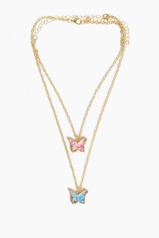 Butterfly BFF Necklace Set