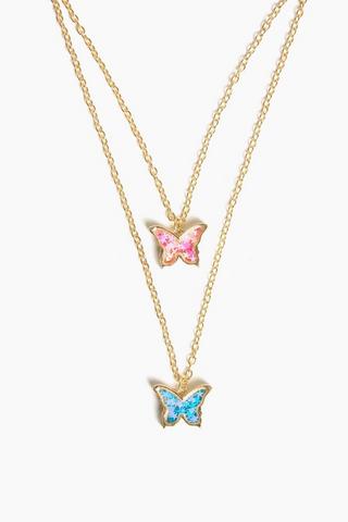 Butterfly BFF Necklace Set