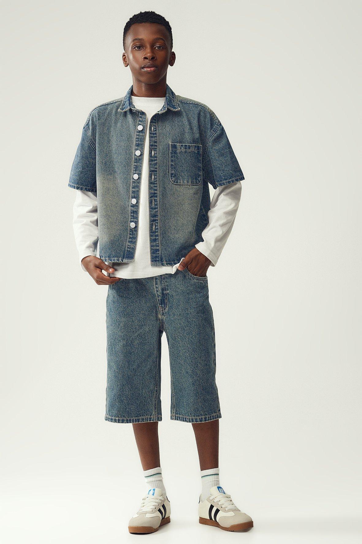 Relaxed Denim Shorts