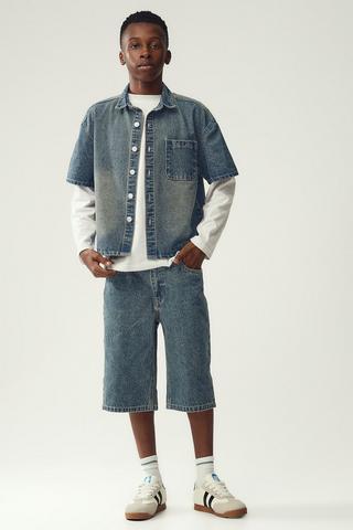 Relaxed Denim Shorts