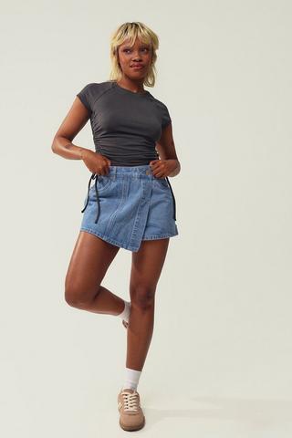 Denim Skort