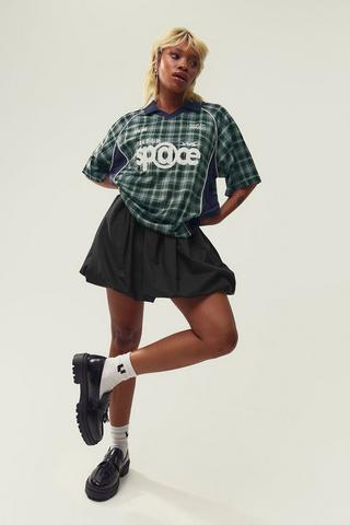 Bubble Hem Mini Skirt