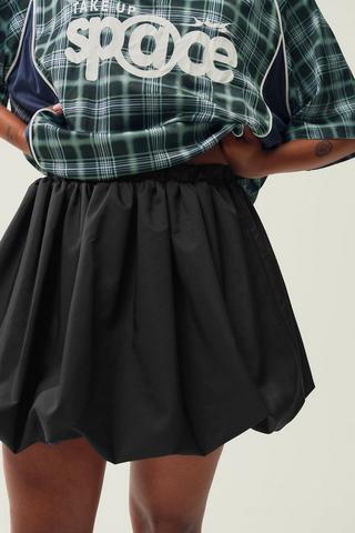 Bubble Hem Mini Skirt