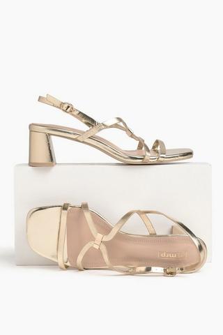 Strappy Block Heel