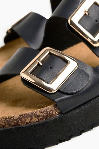 Platform Double Buckle Slides