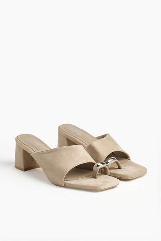 Suede Block Heel