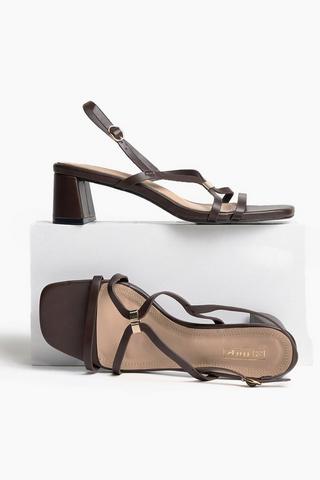 Strappy Block Heel