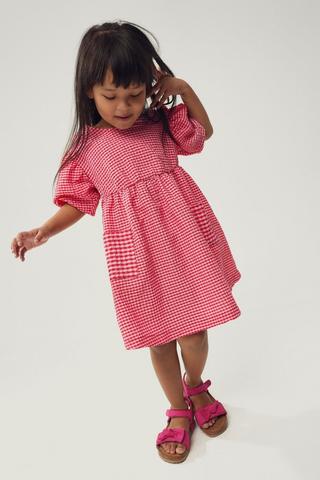 Gingham Babydoll Dress