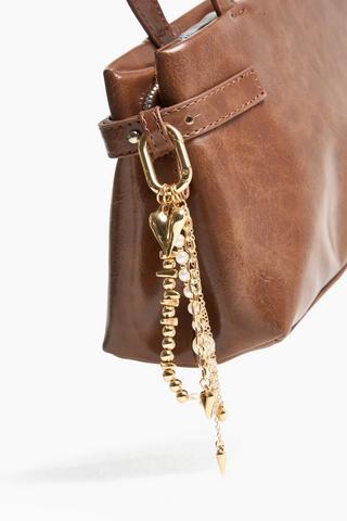 Heart And Pearl Keyring