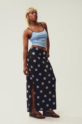 Polka Dot Slip Skirt