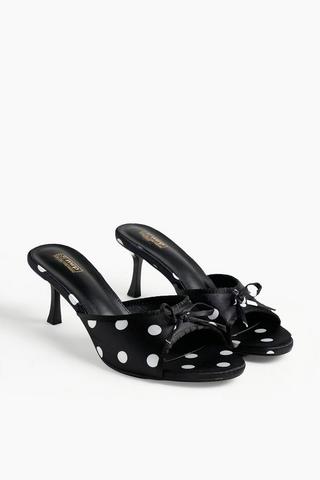 Polka Dot Kitten Heel