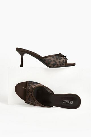 Leopard Kitten Heel