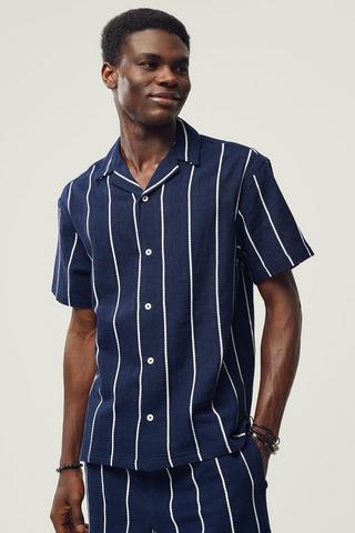 Textured Stripe Shirt