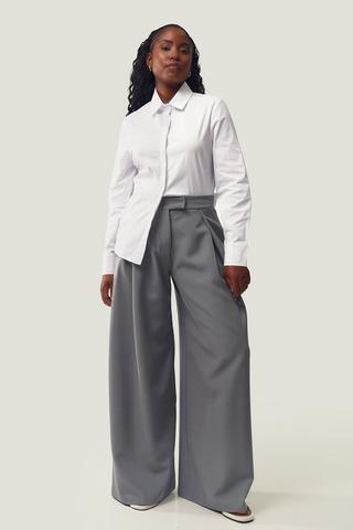 Tailored Wide Leg Pants