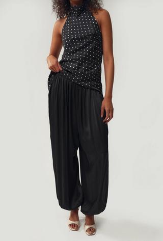 Satin Balloon Pants