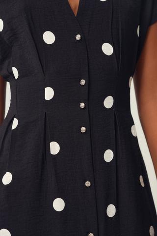 Polka Dot Shirt Dress