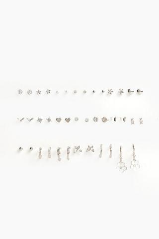 20 Pack Stud And Hoop Earrings